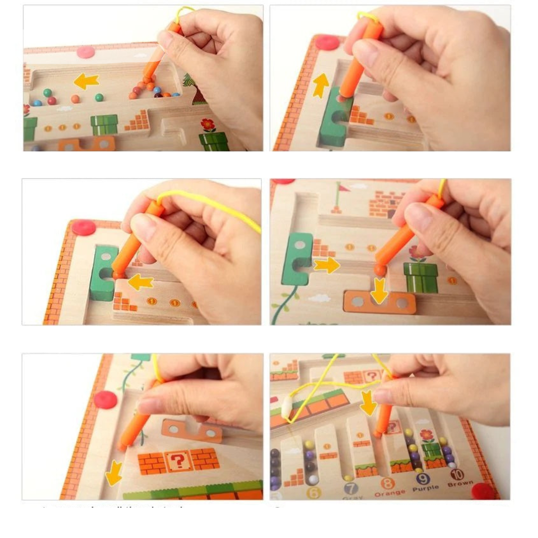 Montessori Color and Number Maze – Engaging Learning Through Play for Kids