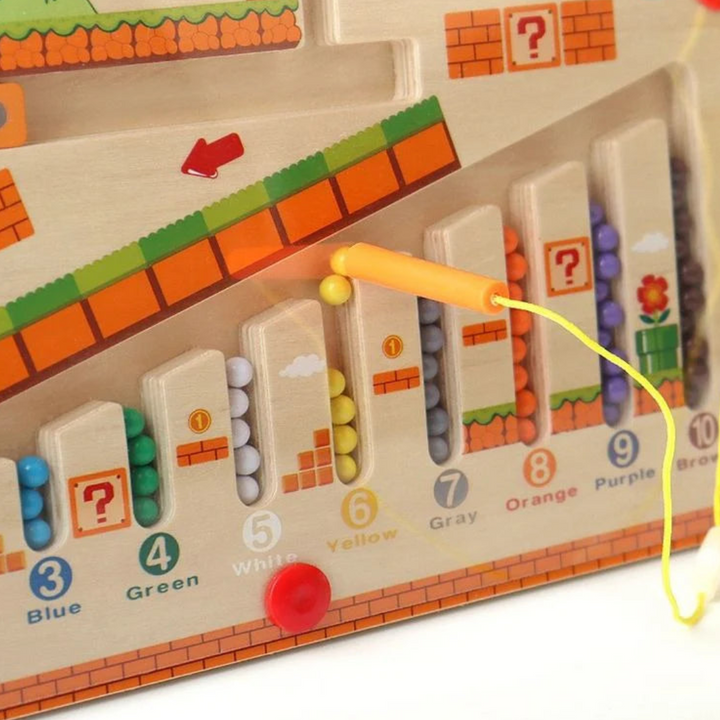 Montessori Color and Number Maze – Engaging Learning Through Play for Kids