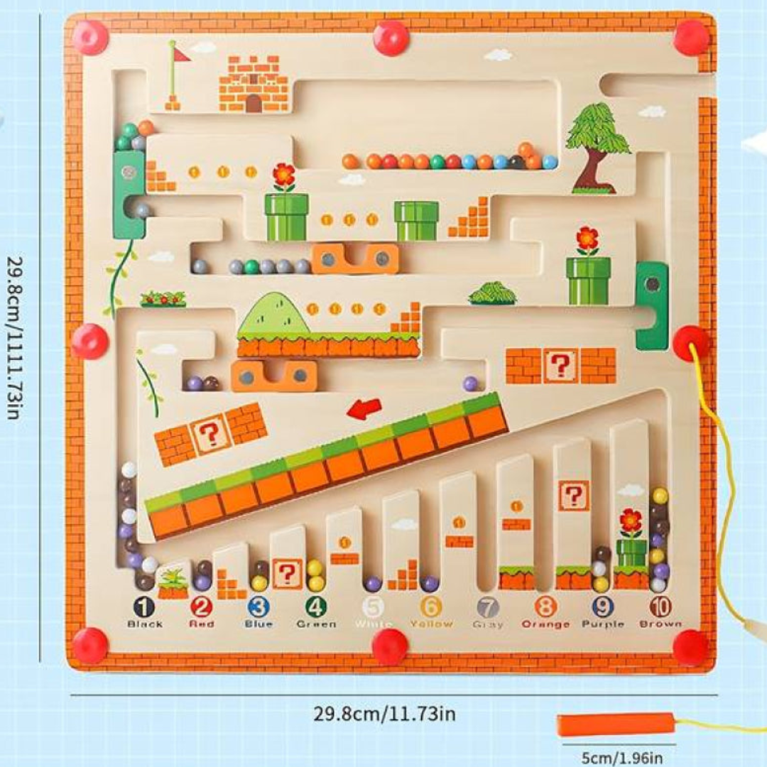 Montessori Color and Number Maze – Engaging Learning Through Play for Kids