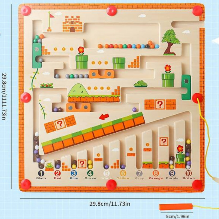 Montessori Color and Number Maze – Engaging Learning Through Play for Kids