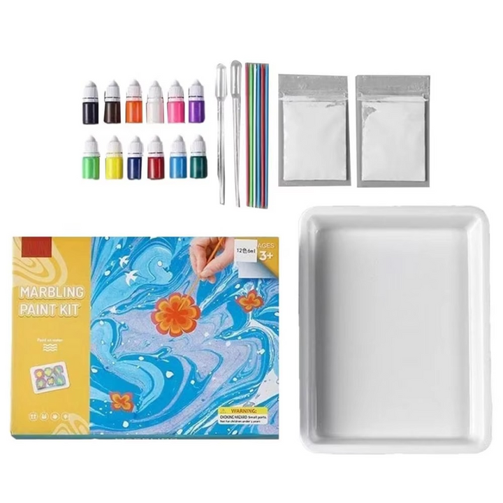 Artistic Marbling Watercolor Kit – Fun Painting Experience