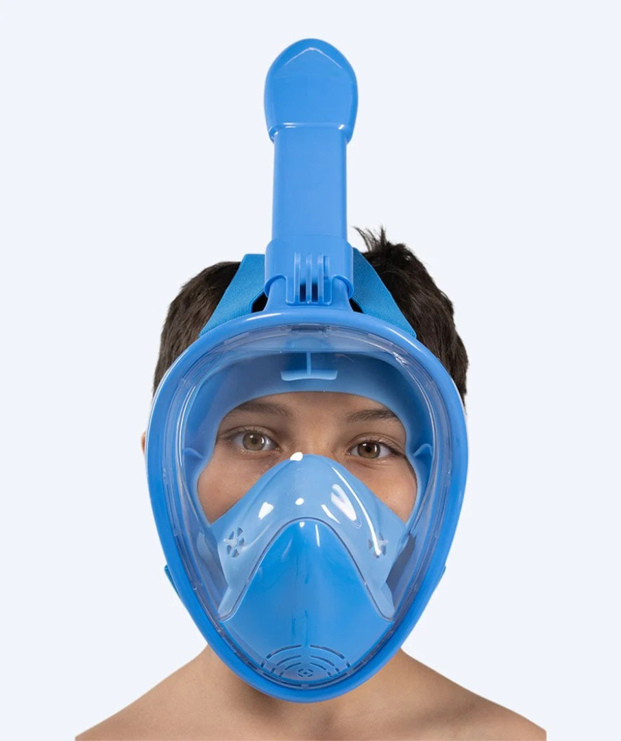 Kids' Full Face Snorkeling Mask - 180° View with Dry Top Technology