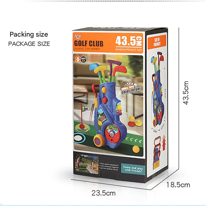 Kids' Golf Set with Rolling Cart