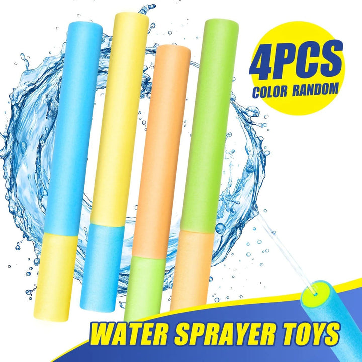 Outdoor Water Fun Sprinkler Set with 4 Expandable Tubes
