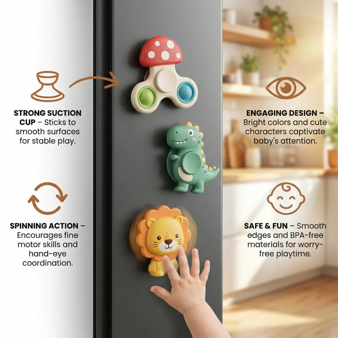 3-Piece Suction Cup Spinner Set
