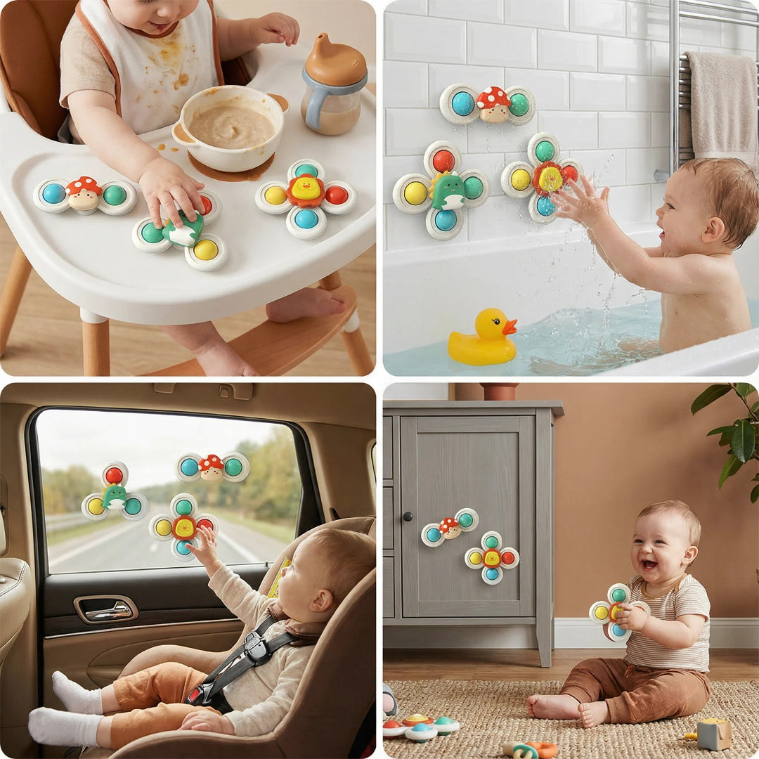 3-Piece Suction Cup Spinner Set