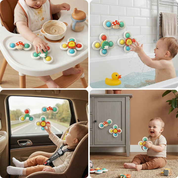 3-Piece Suction Cup Spinner Set