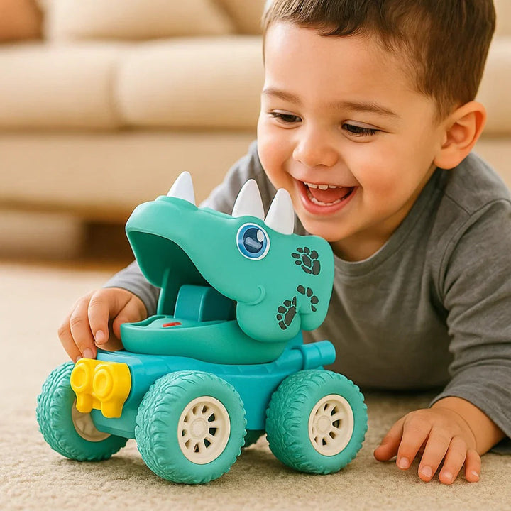 Friction-Powered Dinosaur Monster Truck