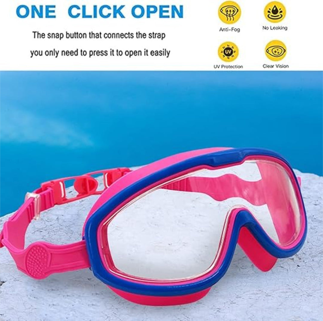 Adjustable Anti-Fog Swimming Goggles for Kids