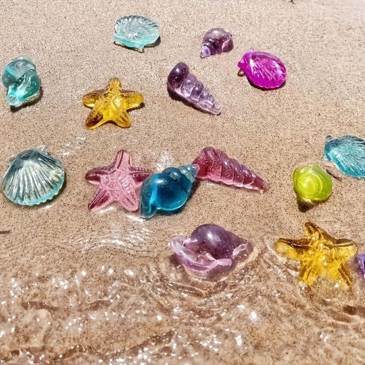 40-Piece Ocean Animal Acrylic Gem Set for Exciting Treasure Hunts