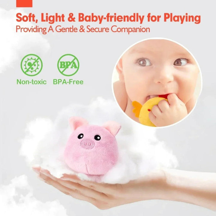 Plush Farm Animal Figurine Set