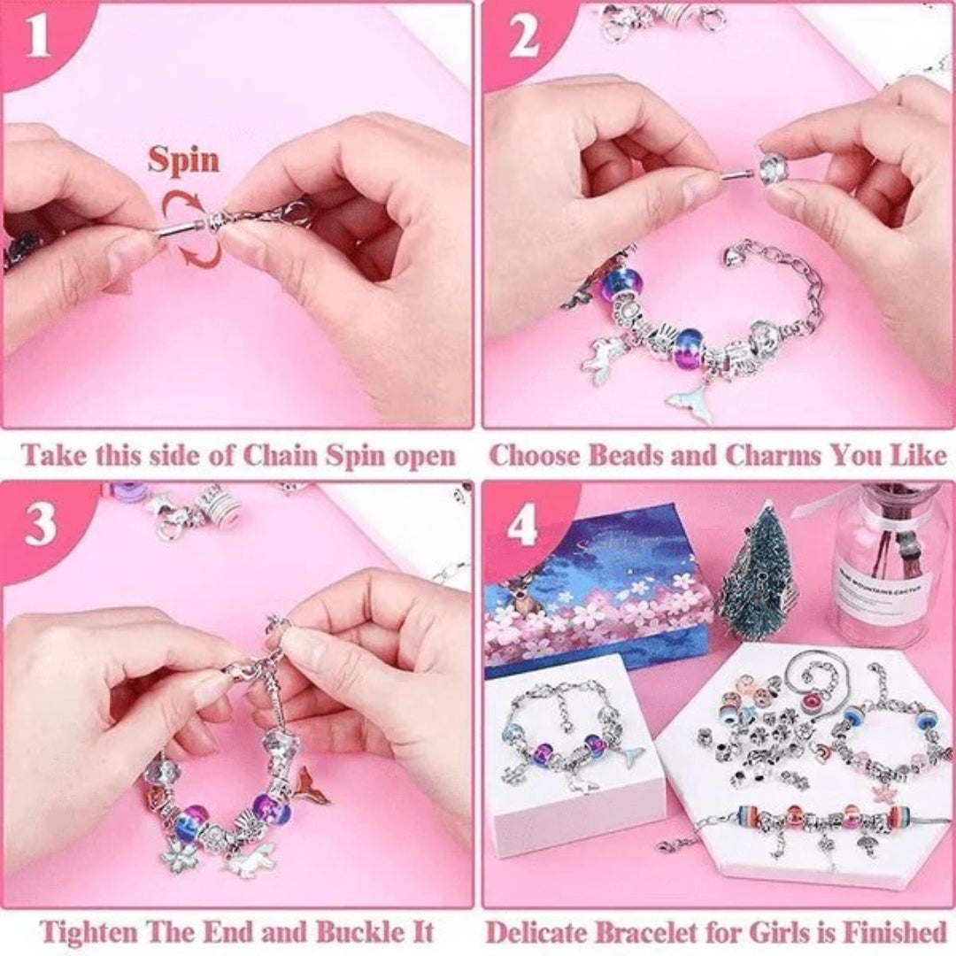 Customizable Bracelet Craft Kit with Storage Box