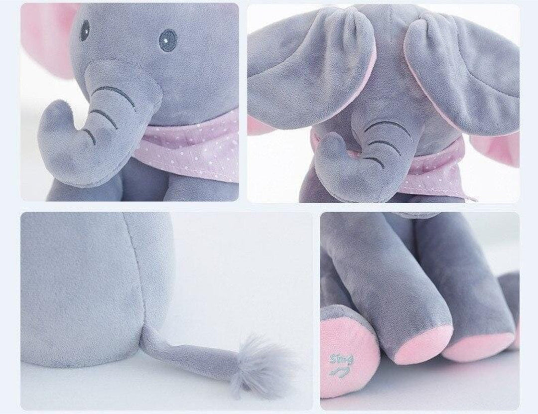 Plush Musical Elephant Hide-and-Seek Toy