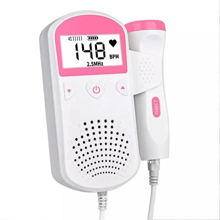 Portable Fetal Doppler Monitor - Baby Heartbeat Detector