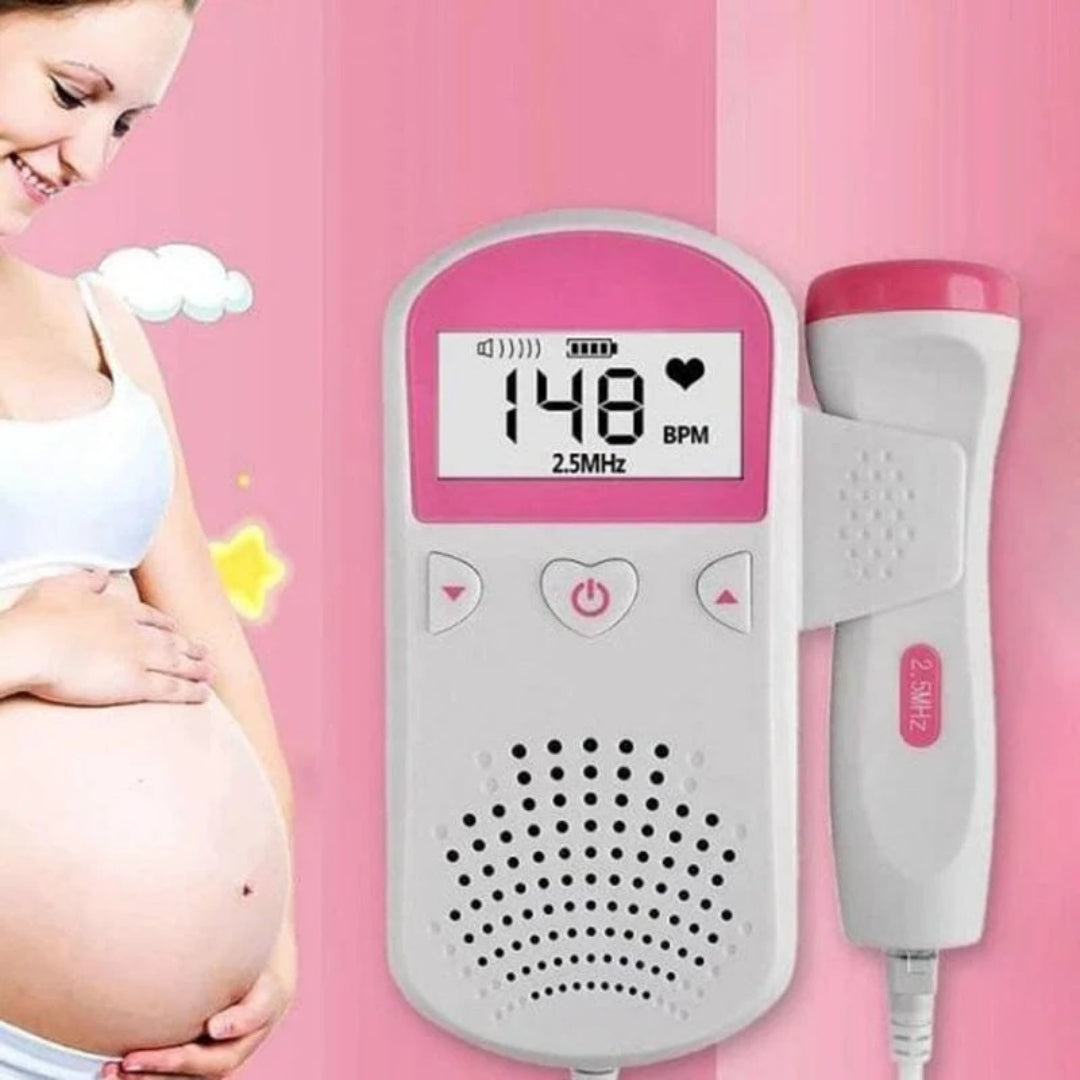 Portable Fetal Doppler Monitor - Baby Heartbeat Detector