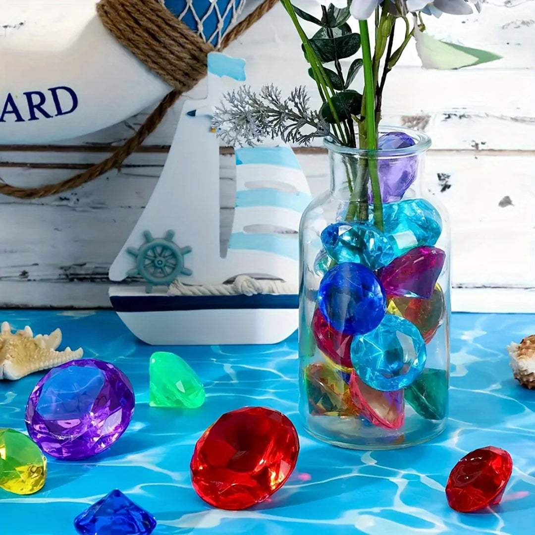 Large Acrylic Underwater Treasures for Pool Diving