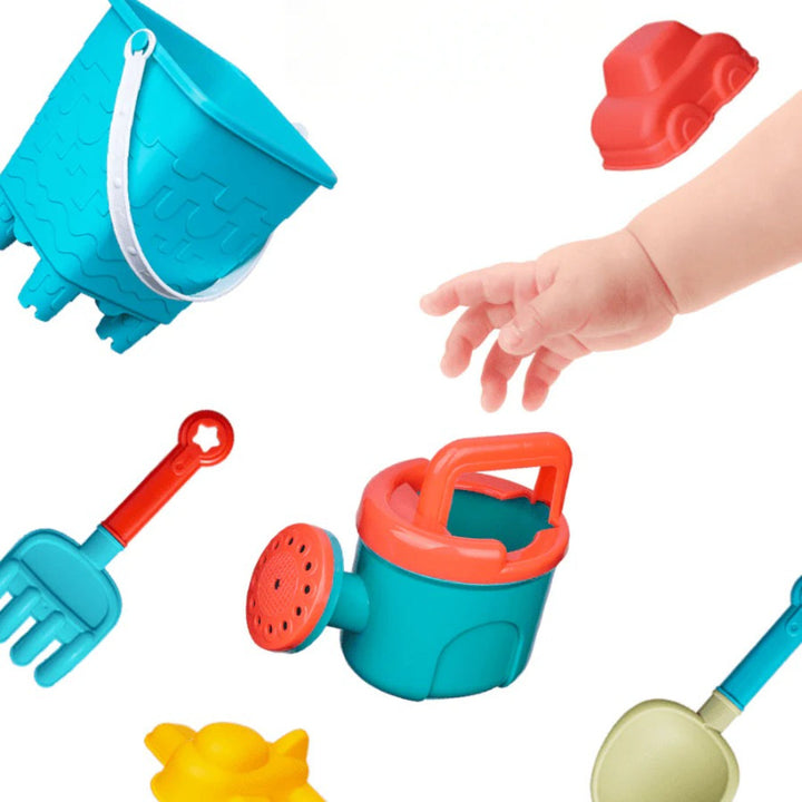 Sand and Water Play Set: Beach Toy Kit with Bucket and Shovel