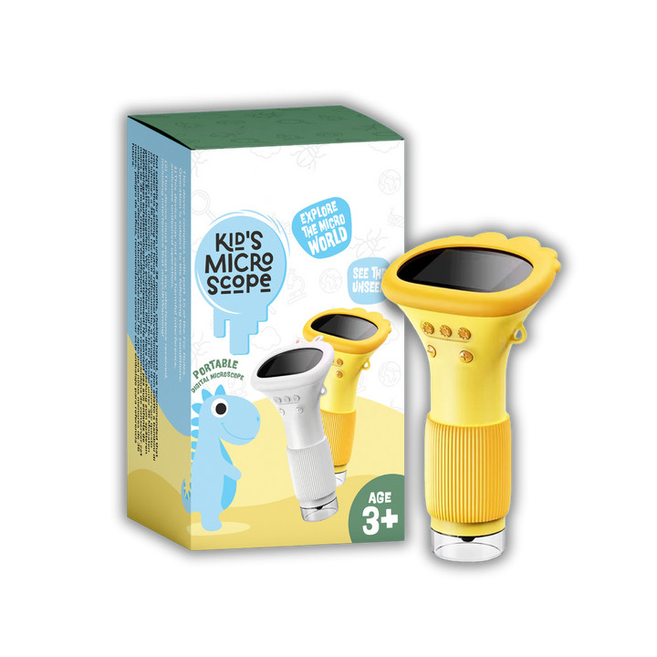Portable Kids' Digital Microscope with Built-in Display