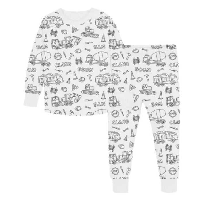 Washable Coloring Pajama Set for Creative Fun