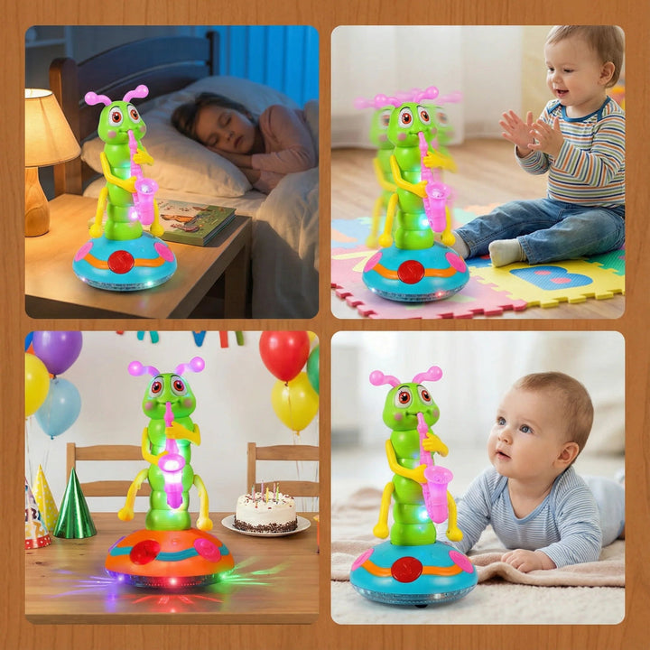 Musical Dancing Saxophone Caterpillar Toy