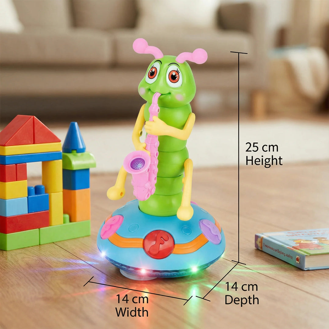 Musical Dancing Saxophone Caterpillar Toy