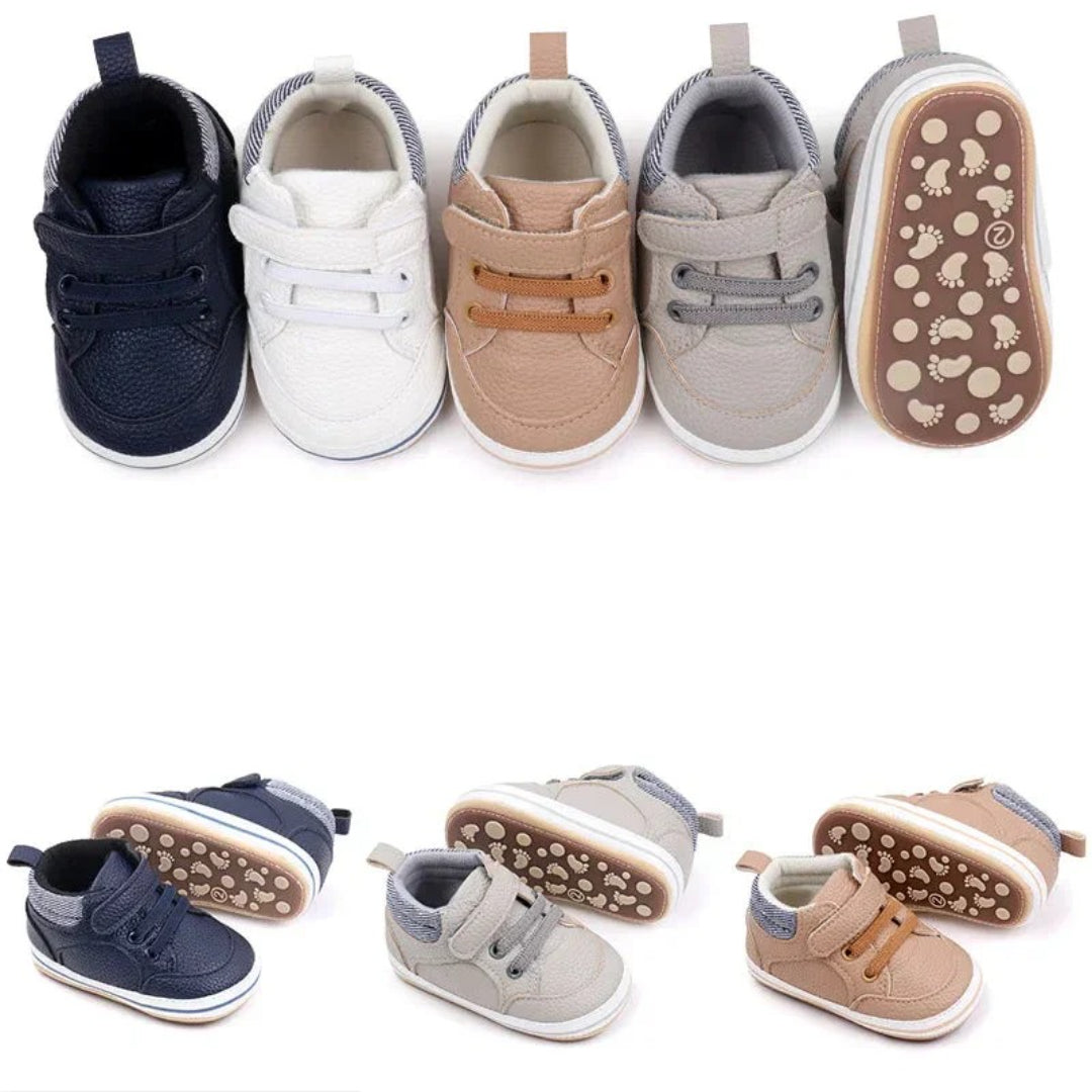 Soft Slip-On First Steps Shoes with Flexible Sole