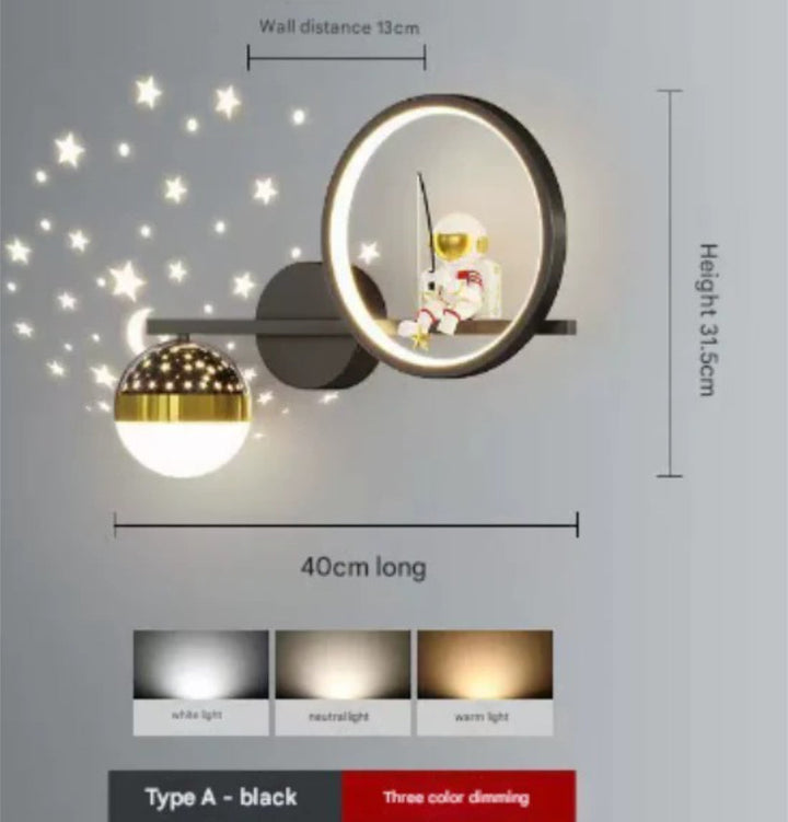 Astronaut Star Projector Night Light for Kids' Room