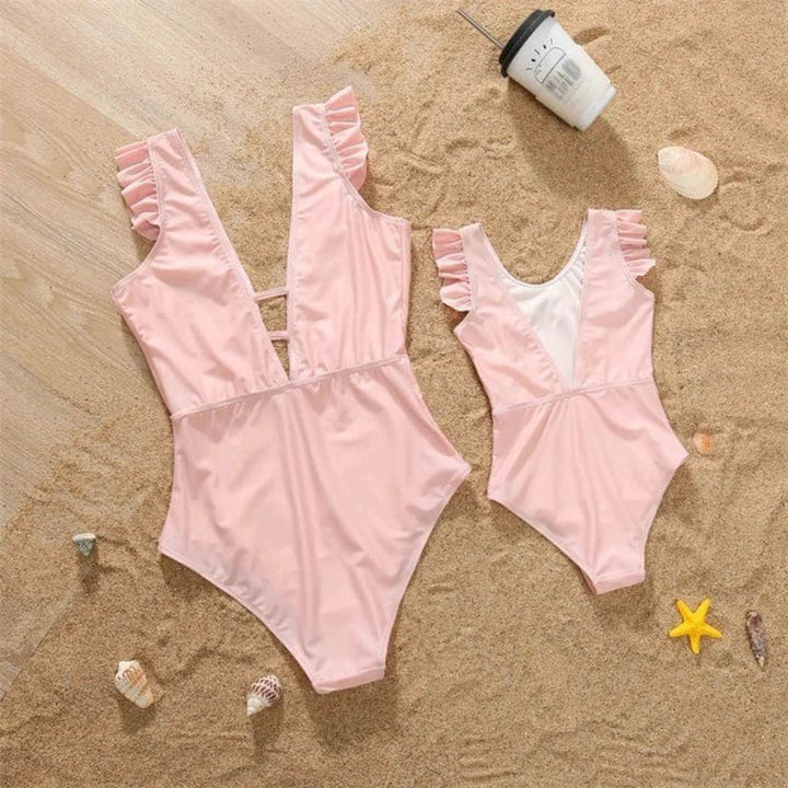 Coordinated Swimwear Set for Mom and Daughter - Girls' Bikini