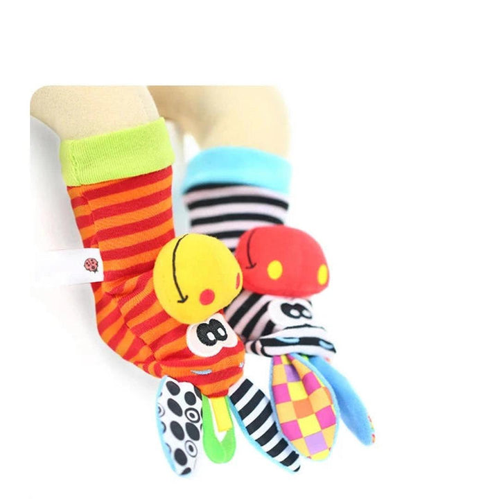 Baby Sensory Plush Socks and Bracelet Set