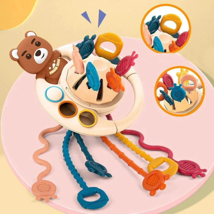 Saucer-Shaped Teething Toy - Sensory Chew Aid