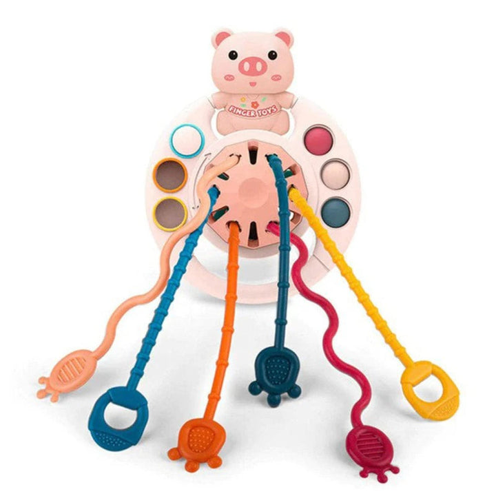 Saucer-Shaped Teething Toy - Sensory Chew Aid