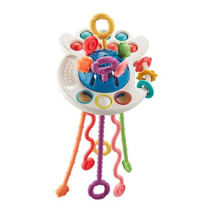 Saucer-Shaped Teething Toy - Sensory Chew Aid