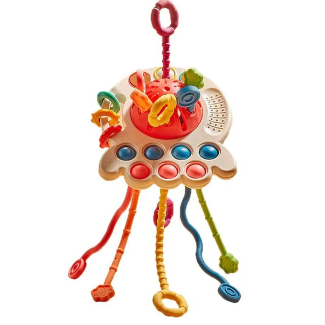 Saucer-Shaped Teething Toy - Sensory Chew Aid