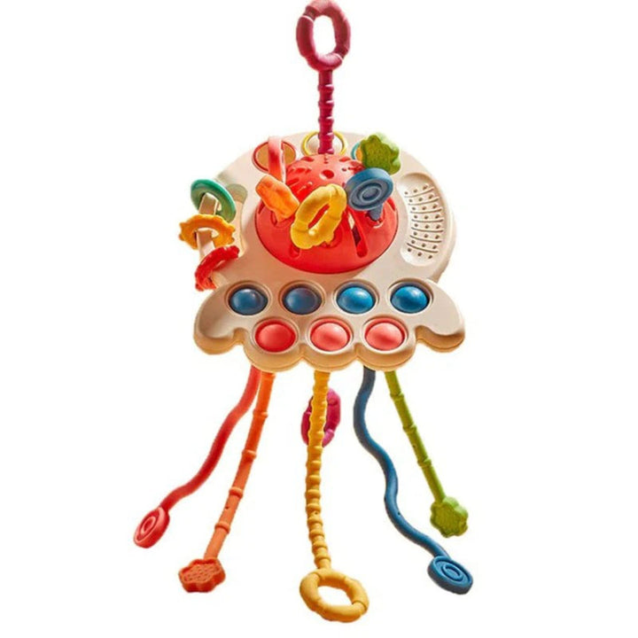 Saucer-Shaped Teething Toy - Sensory Chew Aid