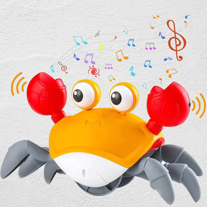 Obstacle-Avoiding Automatic Musical Crawling Crab Toy