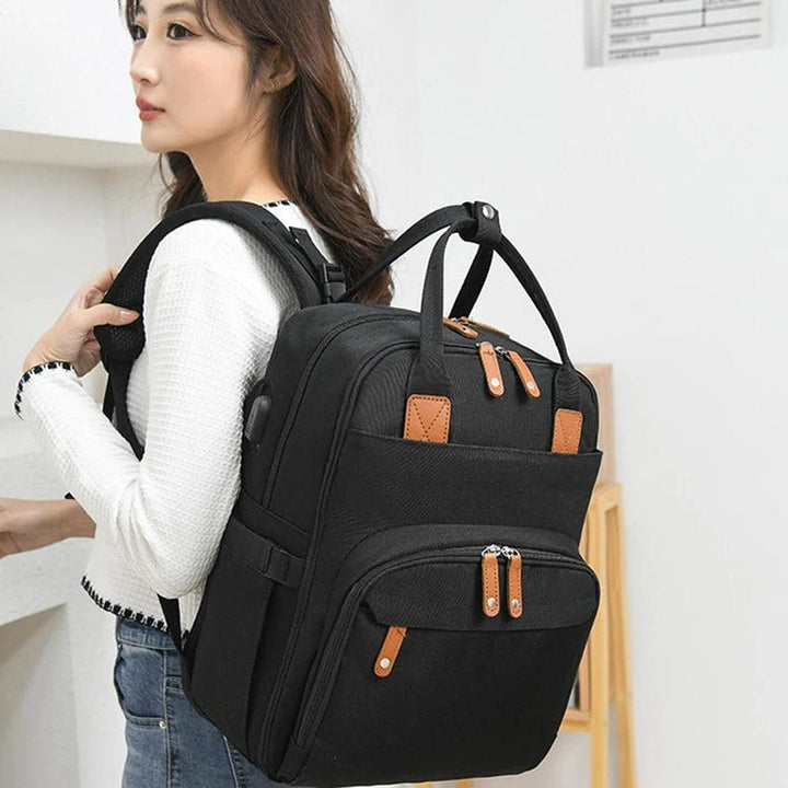 Dual-Function Care Backpack with Integrated Changing Mat