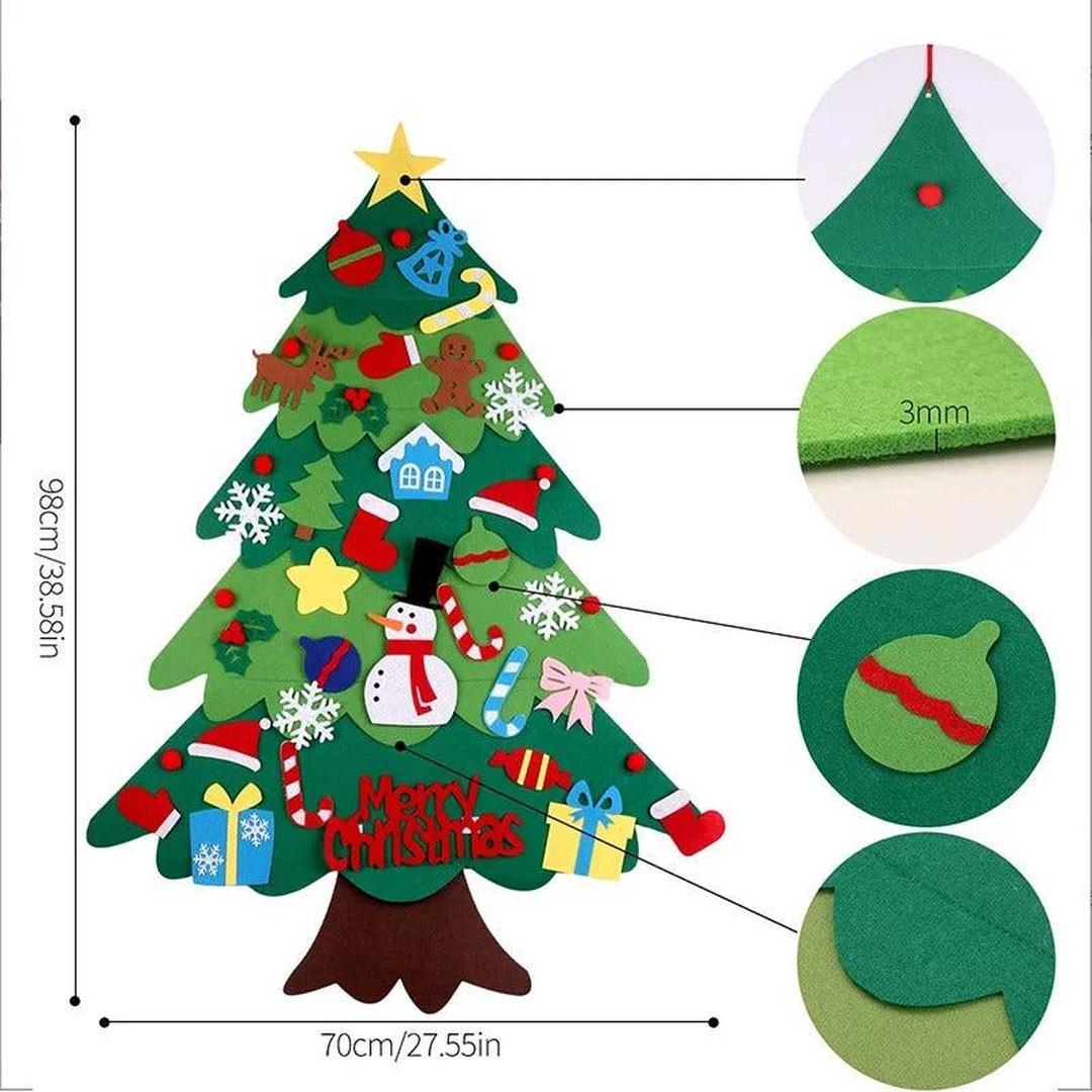 Kids' Felt Christmas Tree – A Fun and Creative Holiday Activity