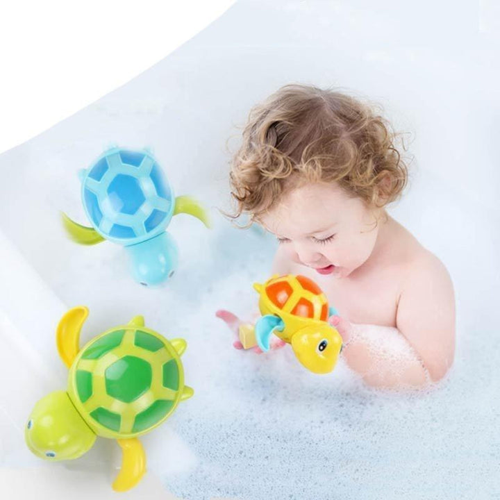 Wind-Up Bath Turtle: Mechanical Water Toy for Fun in the Tub