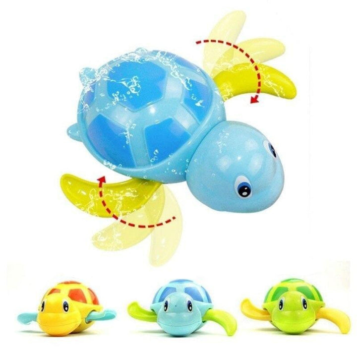 Wind-Up Bath Turtle: Mechanical Water Toy for Fun in the Tub