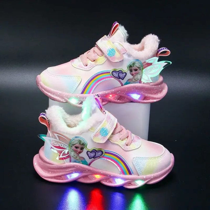 LED Light-Up Princess Sneakers for Kids
