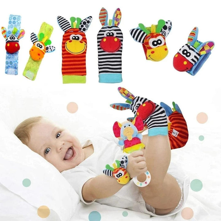 Baby Sensory Plush Socks and Bracelet Set