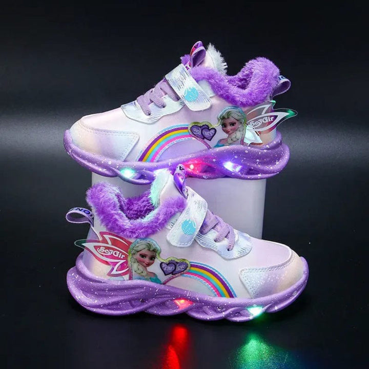 LED Light-Up Princess Sneakers for Kids