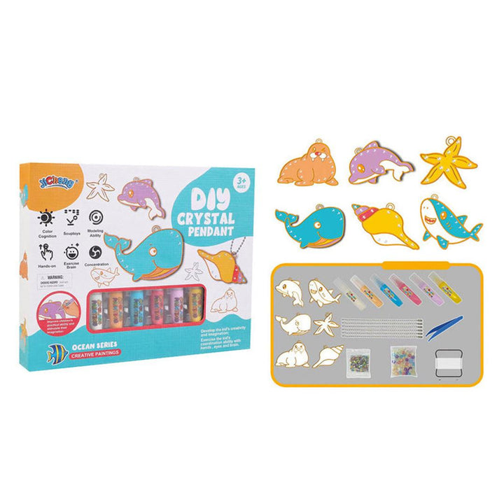 DIY Jewelry Kit: Crystal Pendant Crafting Set