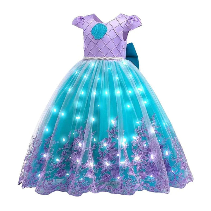 Radiant Princess Dress: Complete Mermaid Costume with Accessories