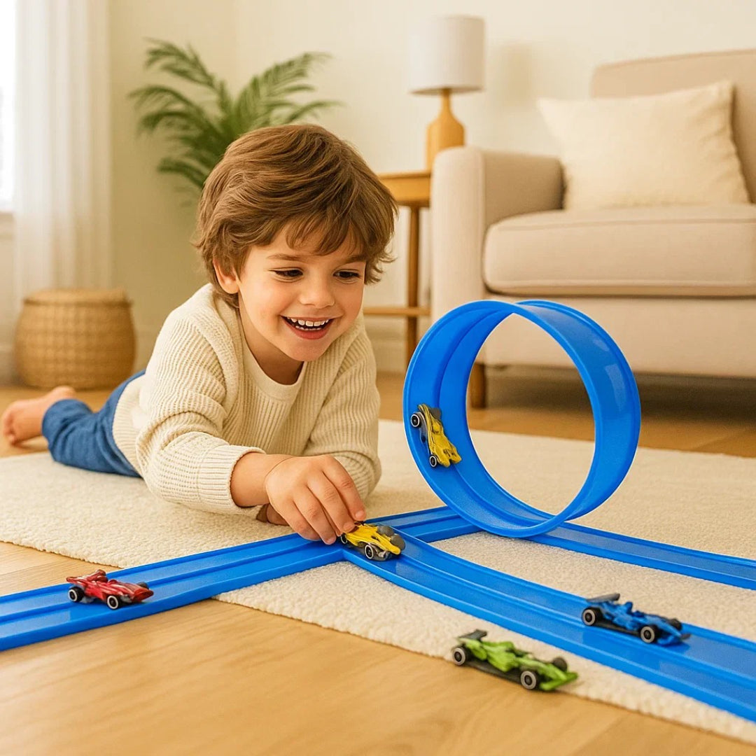 Adjustable Race Track and Car Set