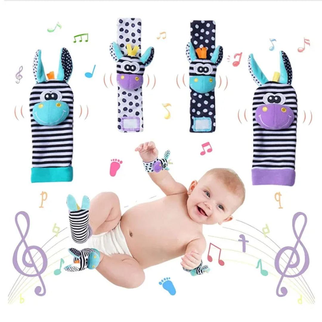 Baby Sensory Plush Socks and Bracelet Set