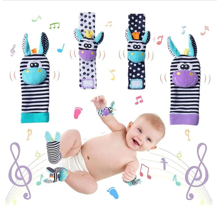 Baby Sensory Plush Socks and Bracelet Set