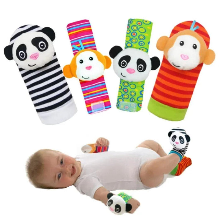 Baby Sensory Plush Socks and Bracelet Set