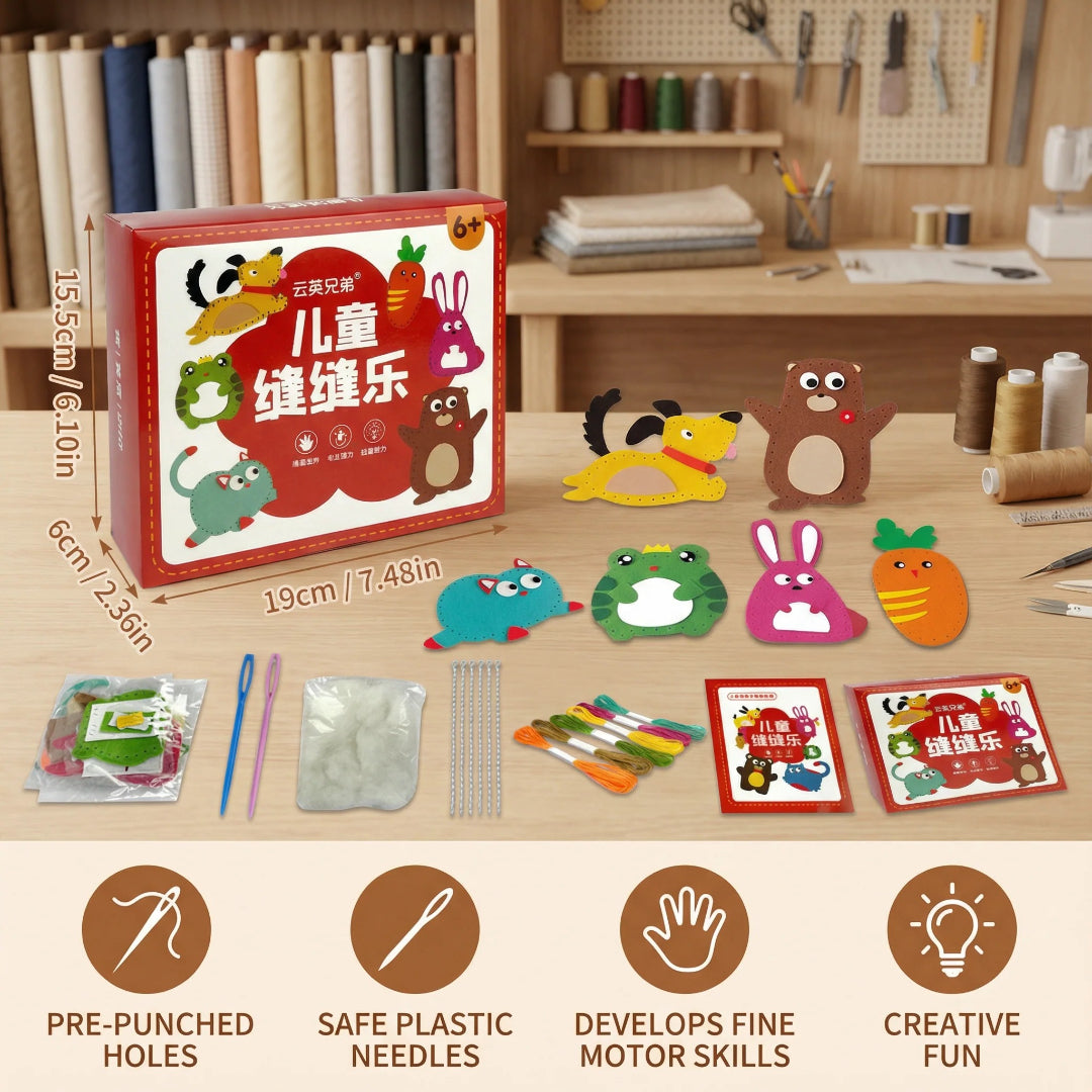 DIY Felt Animal Sewing Kit