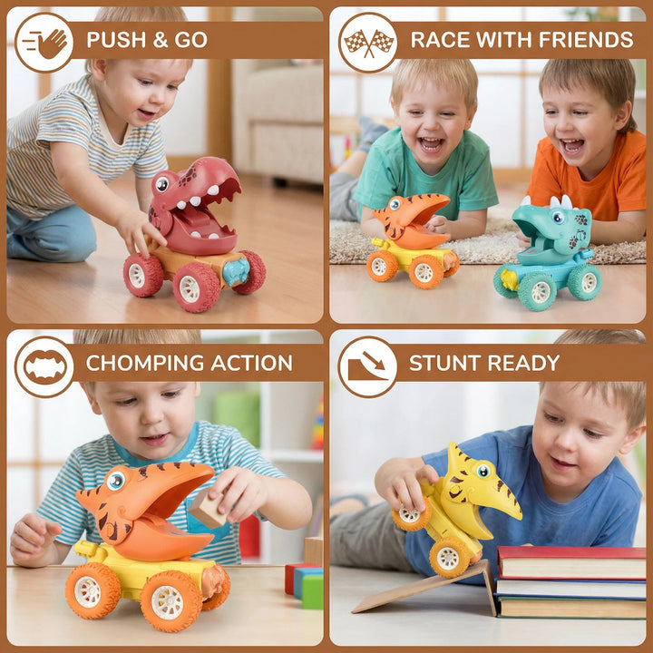 Friction-Powered Dinosaur Monster Truck